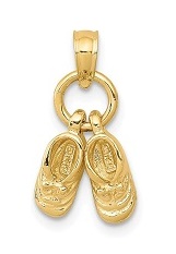 little kids shoes solid gold baby charm 